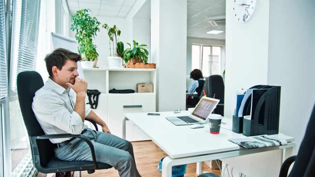 Prostatitis congestiva por trabajo sedentario.